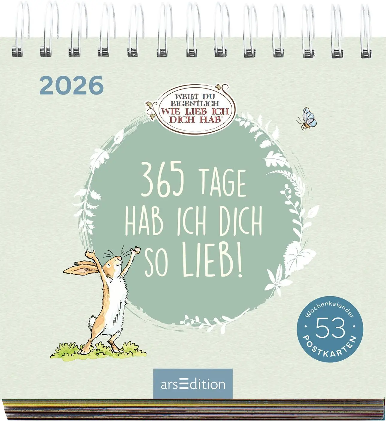 Bild: 4014489135609 | Postkartenkalender Weißt du eigentlich, wie lieb ich dich hab? 2026