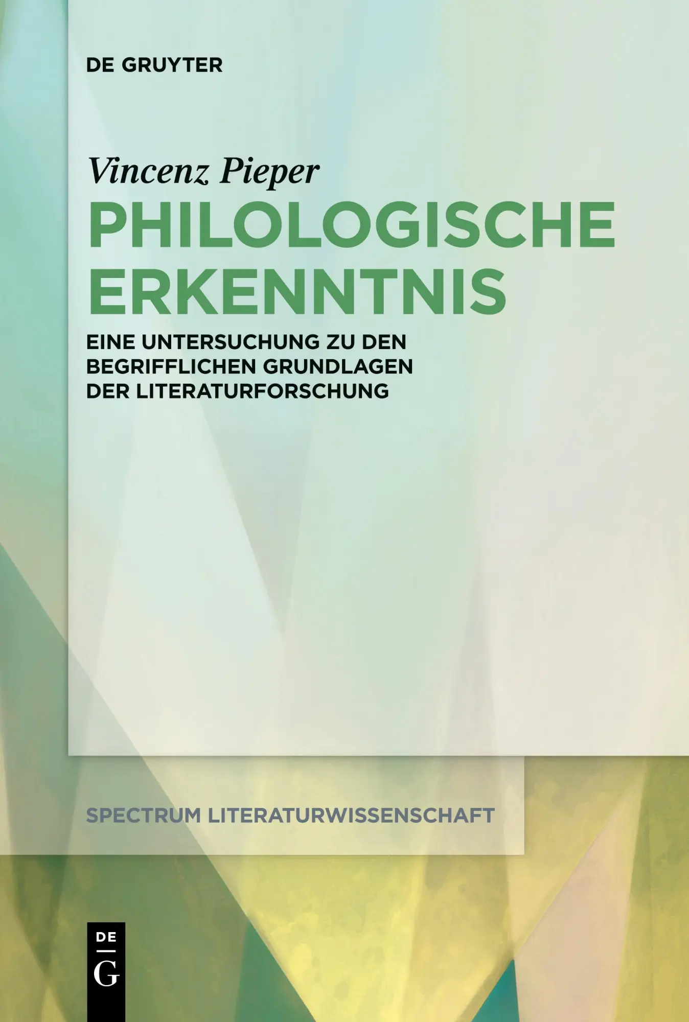 Cover: 9783112215609 | Philologische Erkenntnis | Vincenz Pieper | Taschenbuch | IX | Deutsch