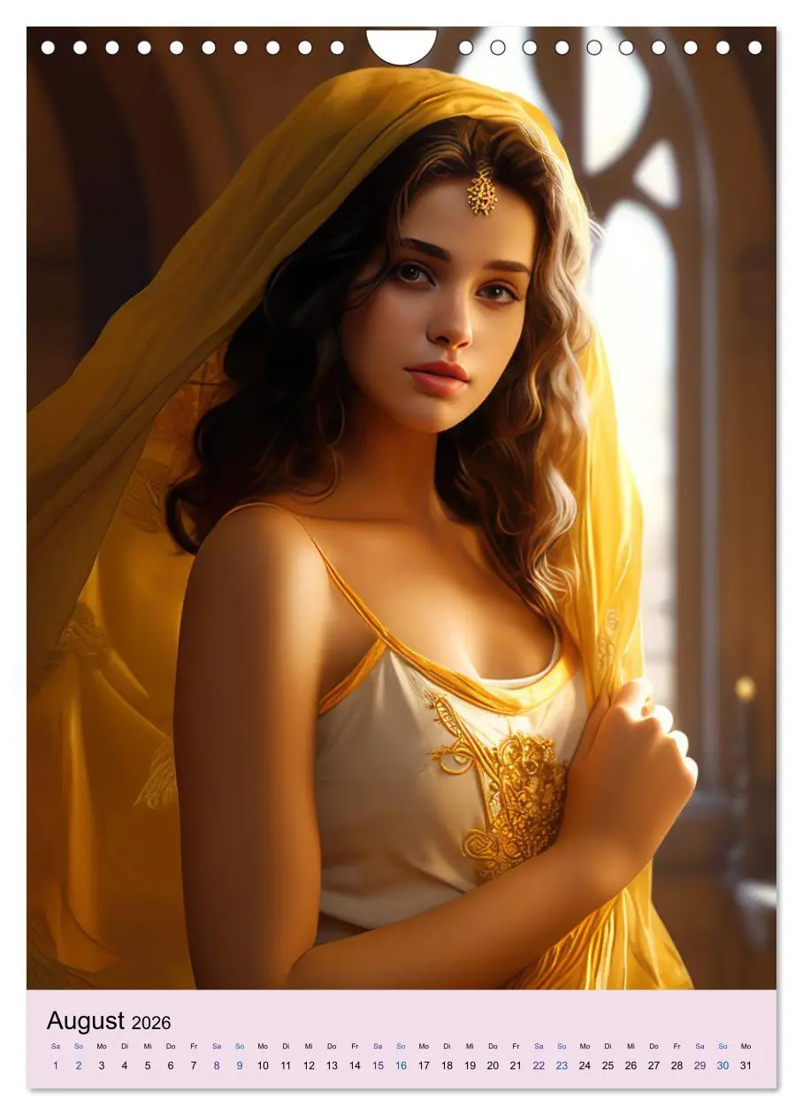 Bild: 9783516305609 | Arabische Prinzessinnen Fantasiebilder (Wandkalender 2026 DIN A4...