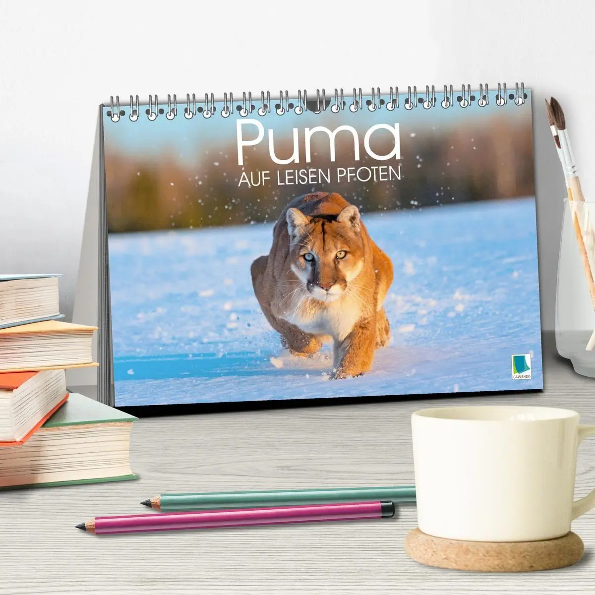 Bild: 9783569185609 | Puma: Auf leisen Pfoten (Tischkalender 2027 DIN A5 quer), CALVENDO...