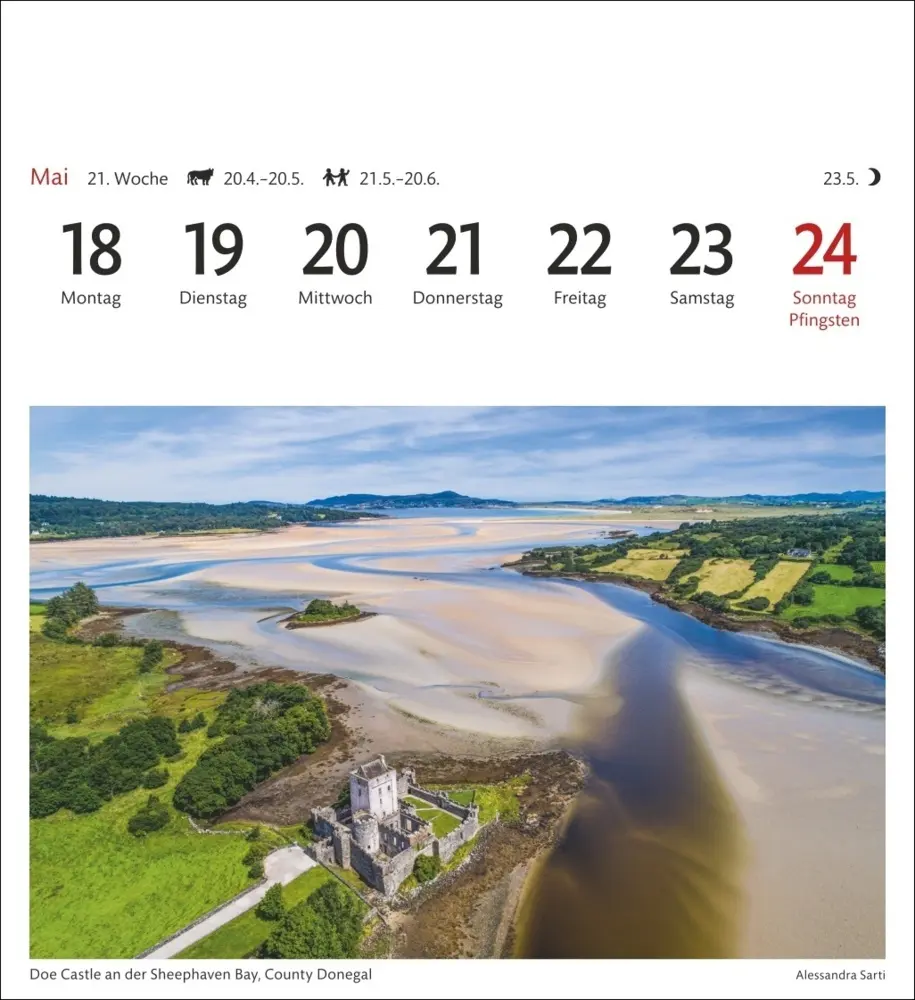 Bild: 9783840035609 | Irland Sehnsuchtskalender 2026 - Wochenkalender mit 53 Postkarten
