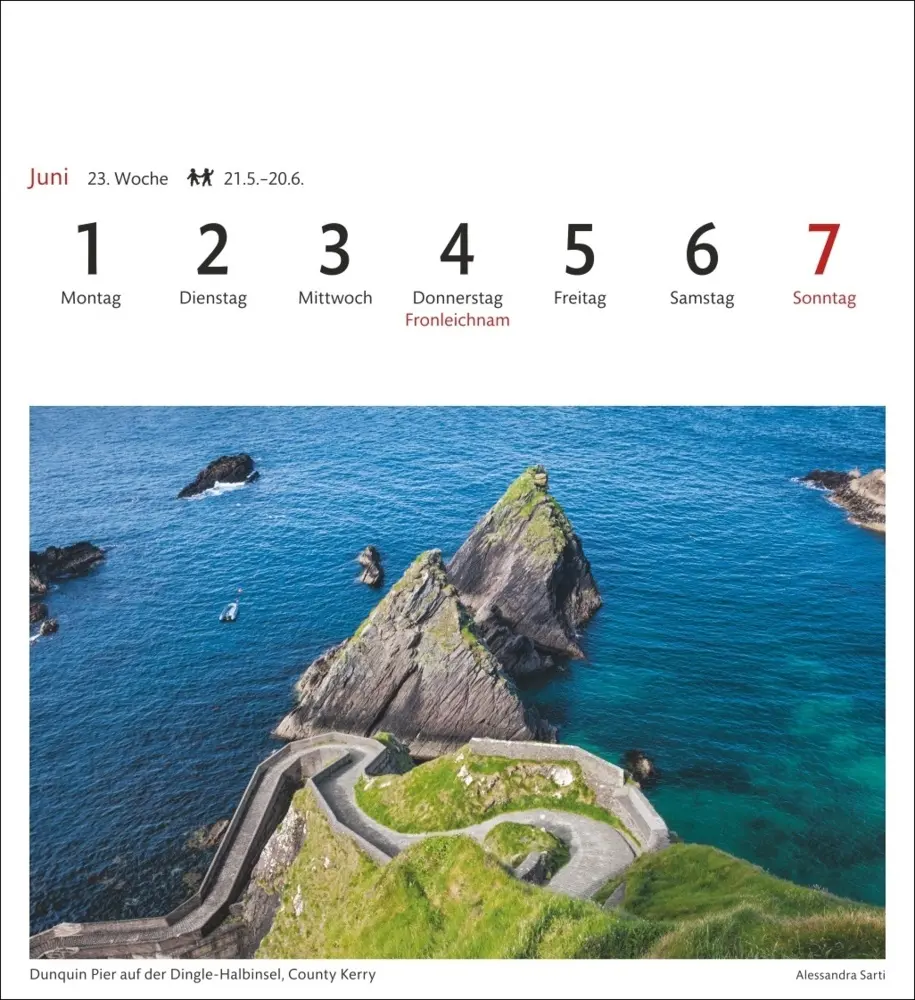Bild: 9783840035609 | Irland Sehnsuchtskalender 2026 - Wochenkalender mit 53 Postkarten