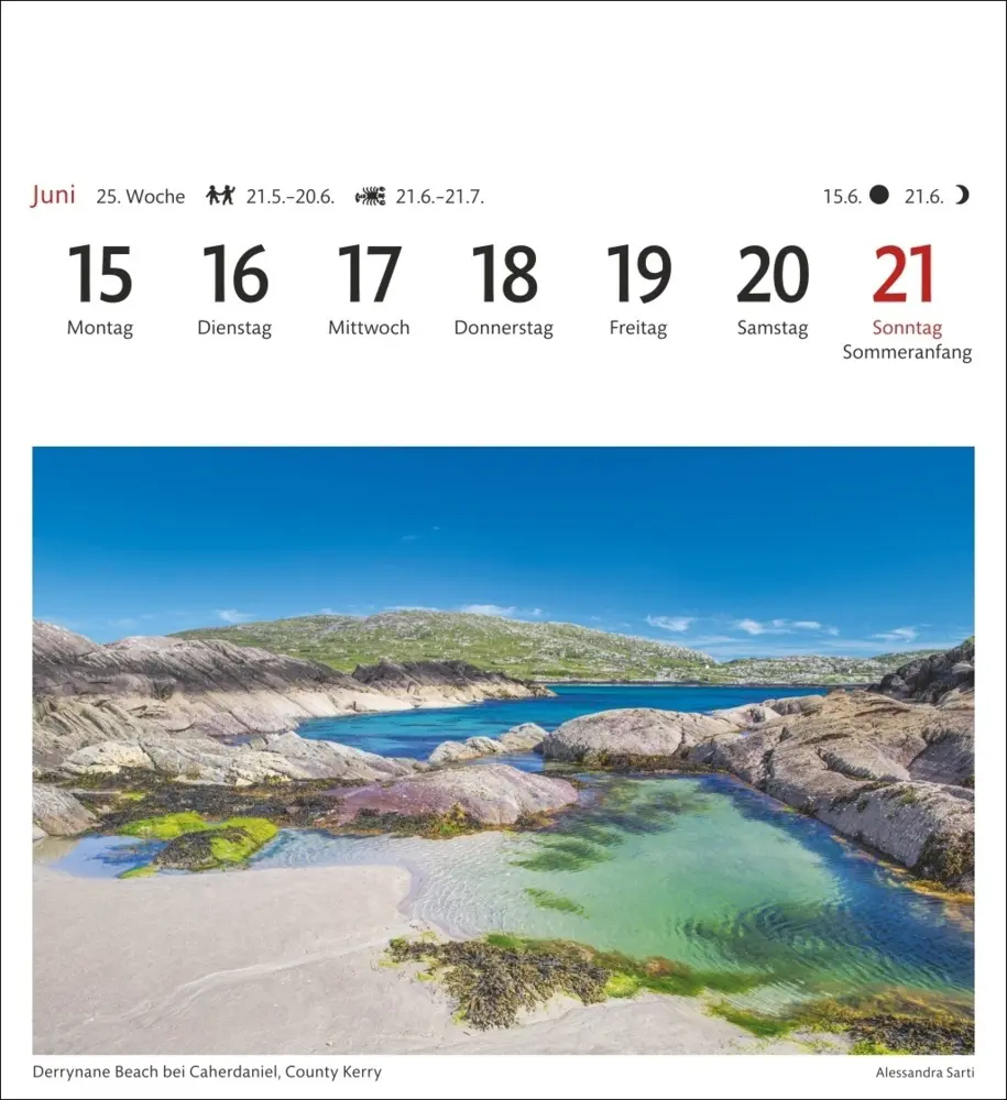 Bild: 9783840035609 | Irland Sehnsuchtskalender 2026 - Wochenkalender mit 53 Postkarten