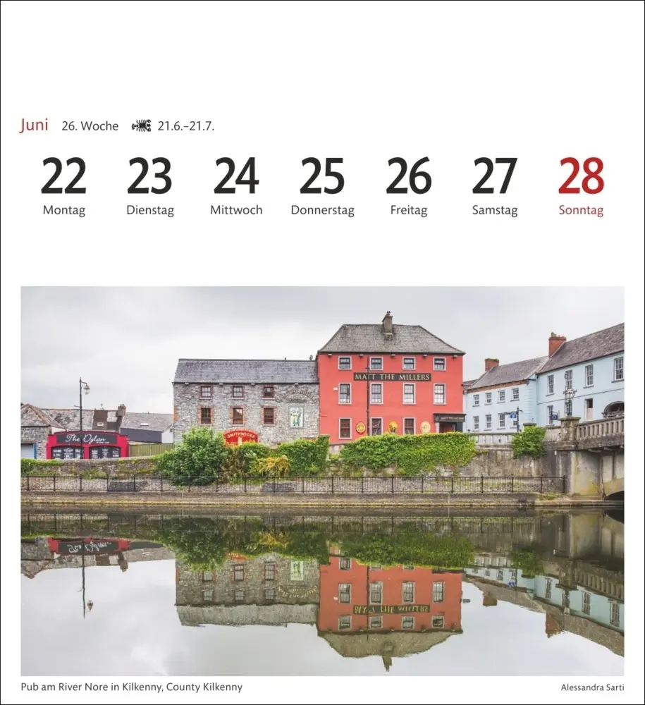 Bild: 9783840035609 | Irland Sehnsuchtskalender 2026 - Wochenkalender mit 53 Postkarten