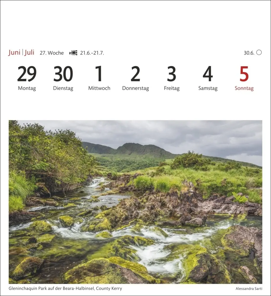 Bild: 9783840035609 | Irland Sehnsuchtskalender 2026 - Wochenkalender mit 53 Postkarten