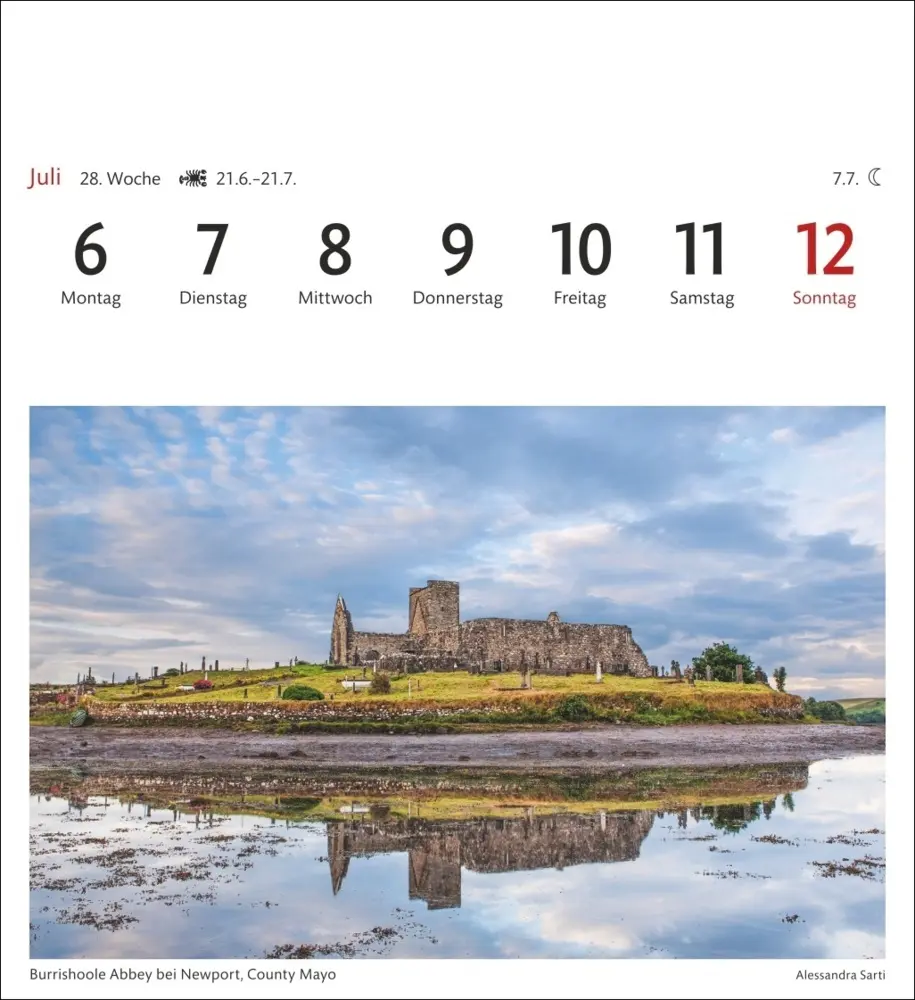 Bild: 9783840035609 | Irland Sehnsuchtskalender 2026 - Wochenkalender mit 53 Postkarten