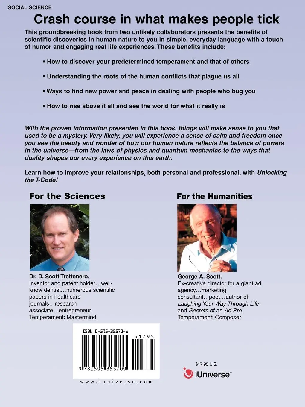 Rückseite: 9780595355709 | Unlocking the T-Code | George A Scott | Taschenbuch | Englisch | 2005
