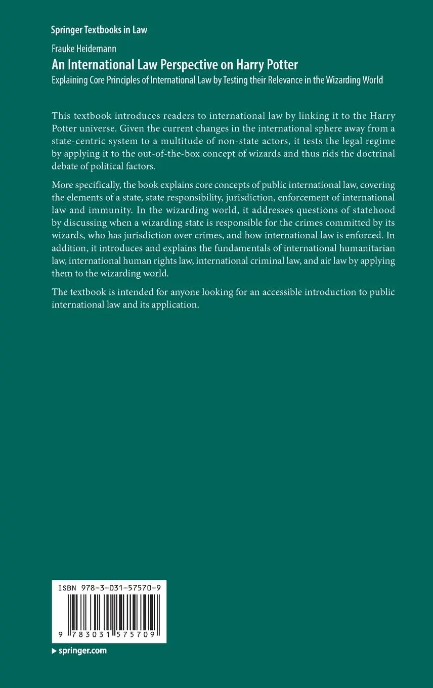 Rückseite: 9783031575709 | An International Law Perspective on Harry Potter | Frauke Heidemann