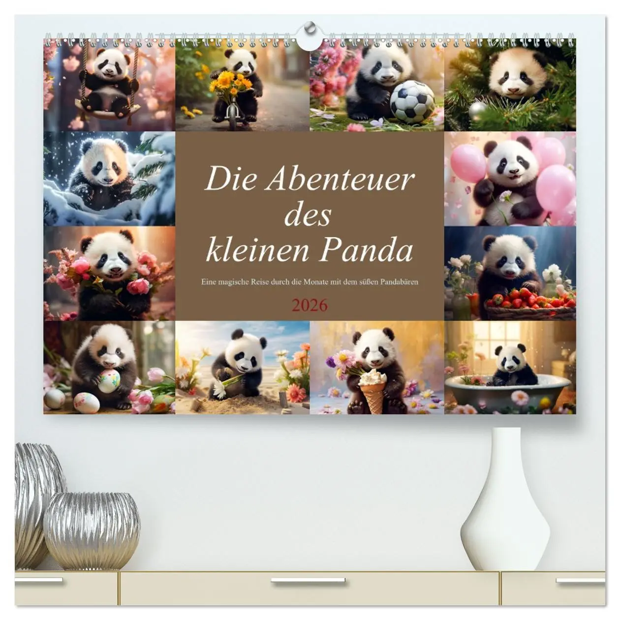 Cover: 9783457515709 | Die Abenteuer des kleinen Panda (hochwertiger Premium Wandkalender...