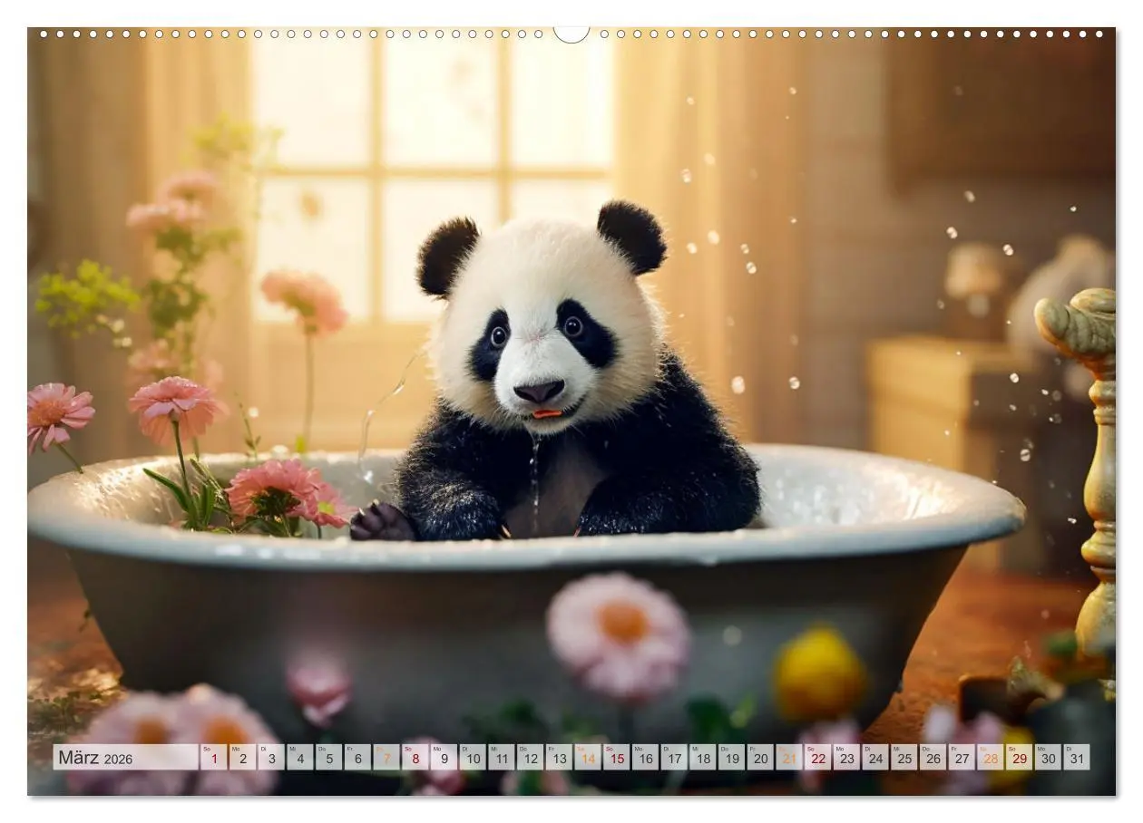 Bild: 9783457515709 | Die Abenteuer des kleinen Panda (hochwertiger Premium Wandkalender...