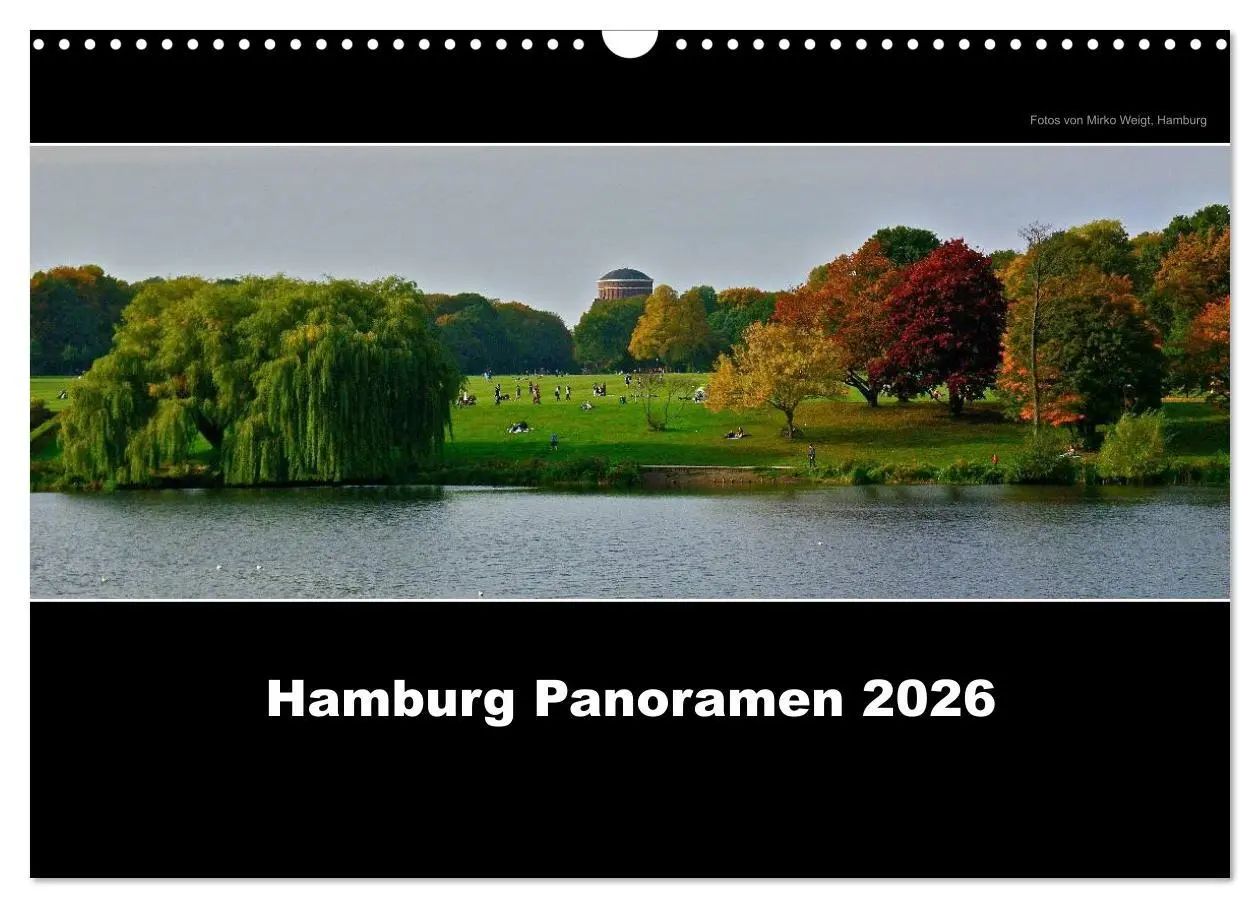 Cover: 9783516155709 | Hamburg Panoramen 2026 (Wandkalender 2026 DIN A3 quer), CALVENDO...