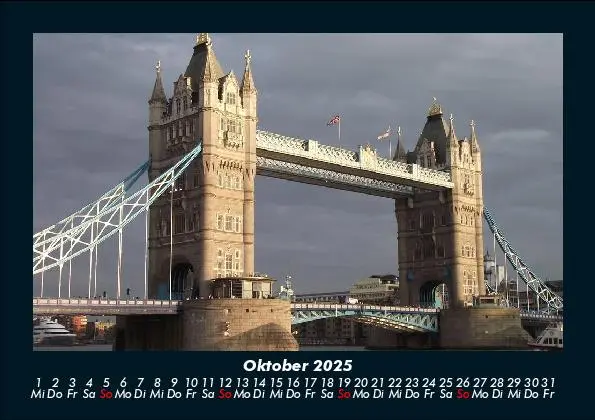 Bild: 9783755985709 | London 2025 Fotokalender DIN A5 | Tobias Becker | Kalender | Deutsch