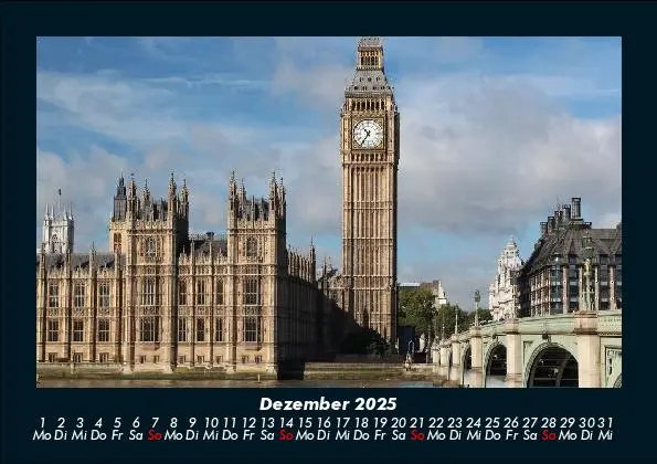 Bild: 9783755985709 | London 2025 Fotokalender DIN A5 | Tobias Becker | Kalender | Deutsch