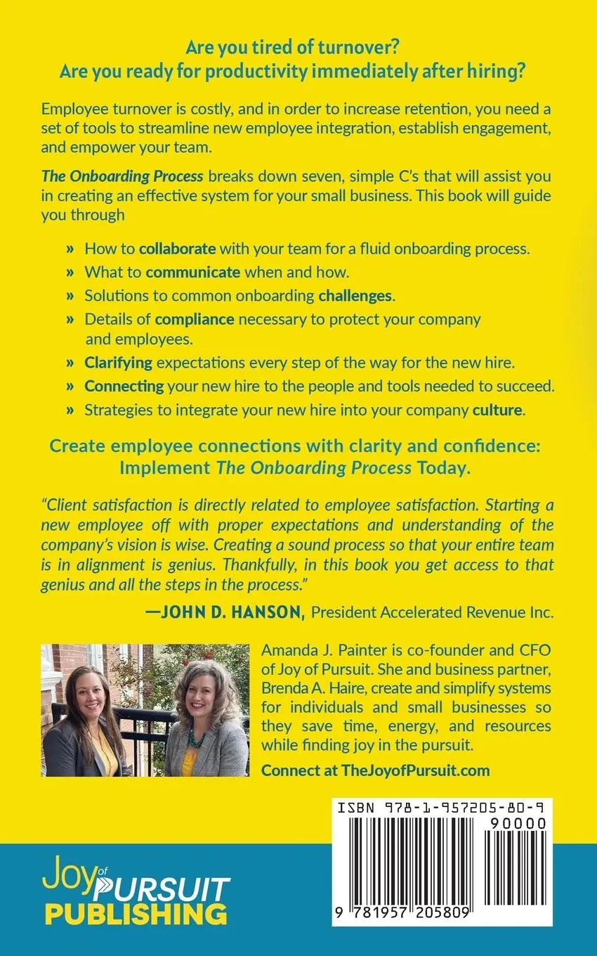 Rückseite: 9781957205809 | The Onboarding Process | How to Connect Your New Hire | Taschenbuch