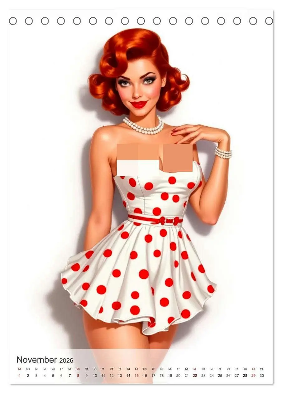 Bild: 9783457295809 | Pin-up Girls - Frech, Freizügig und Verführerisch (Tischkalender...