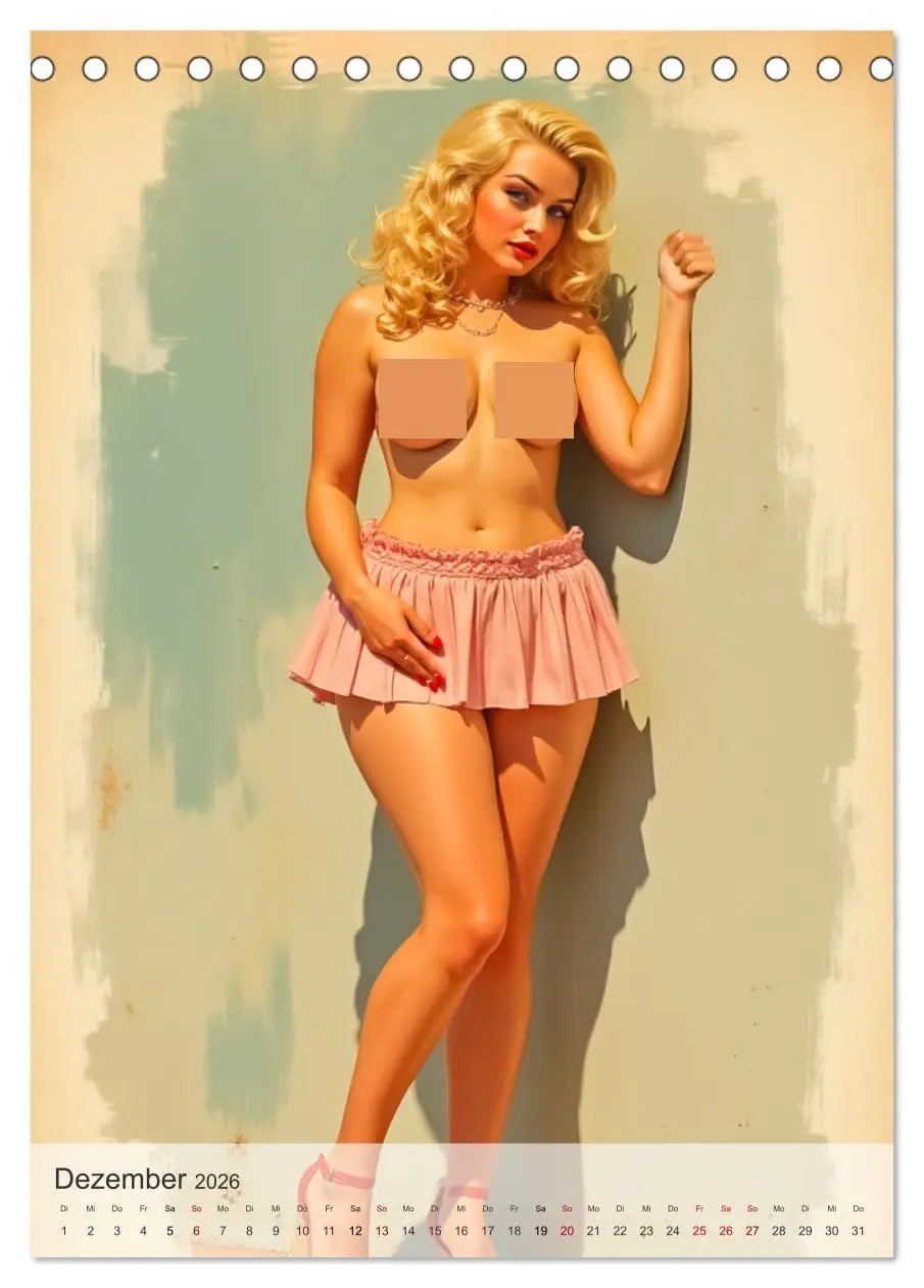 Bild: 9783457295809 | Pin-up Girls - Frech, Freizügig und Verführerisch (Tischkalender...