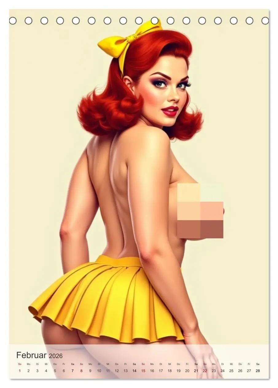 Bild: 9783457295809 | Pin-up Girls - Frech, Freizügig und Verführerisch (Tischkalender...