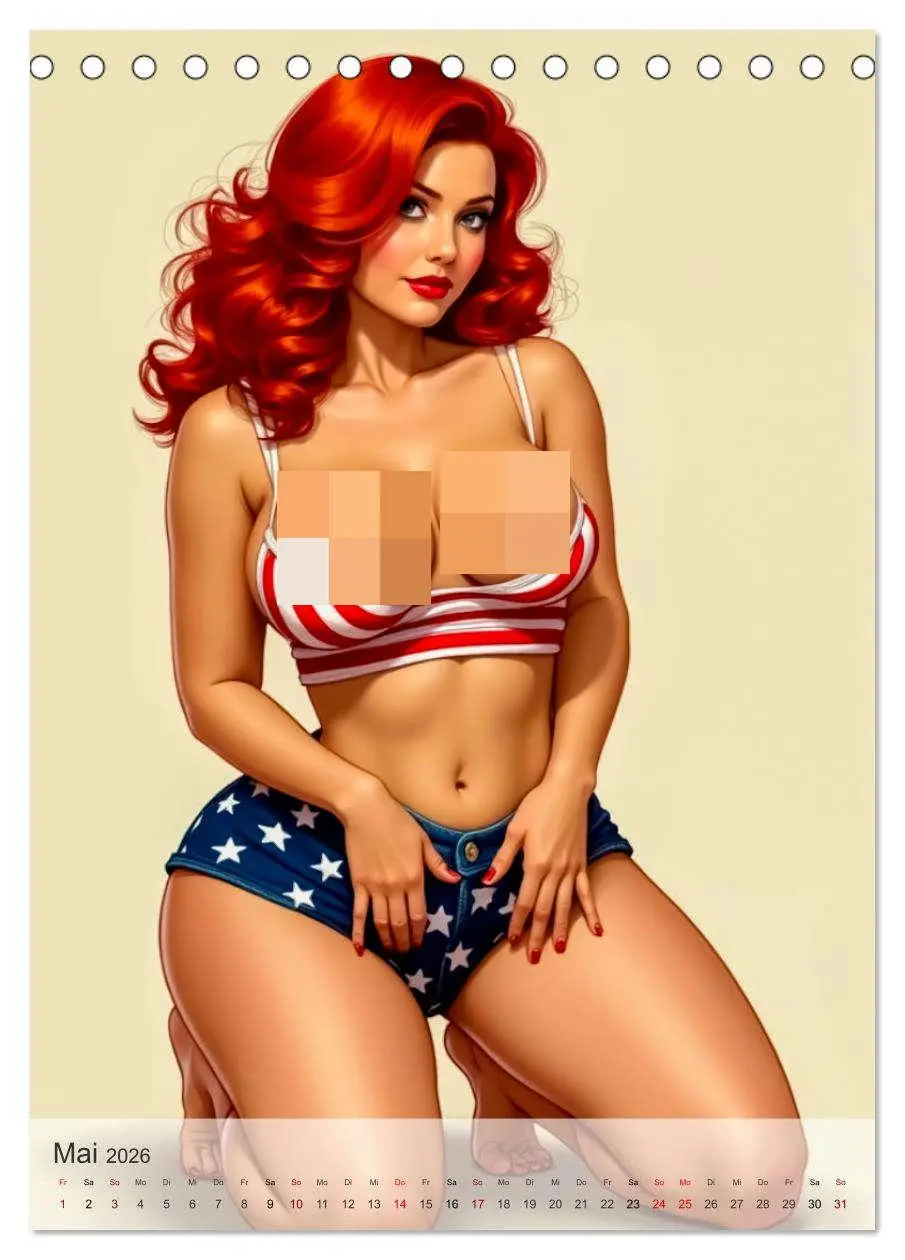 Bild: 9783457295809 | Pin-up Girls - Frech, Freizügig und Verführerisch (Tischkalender...