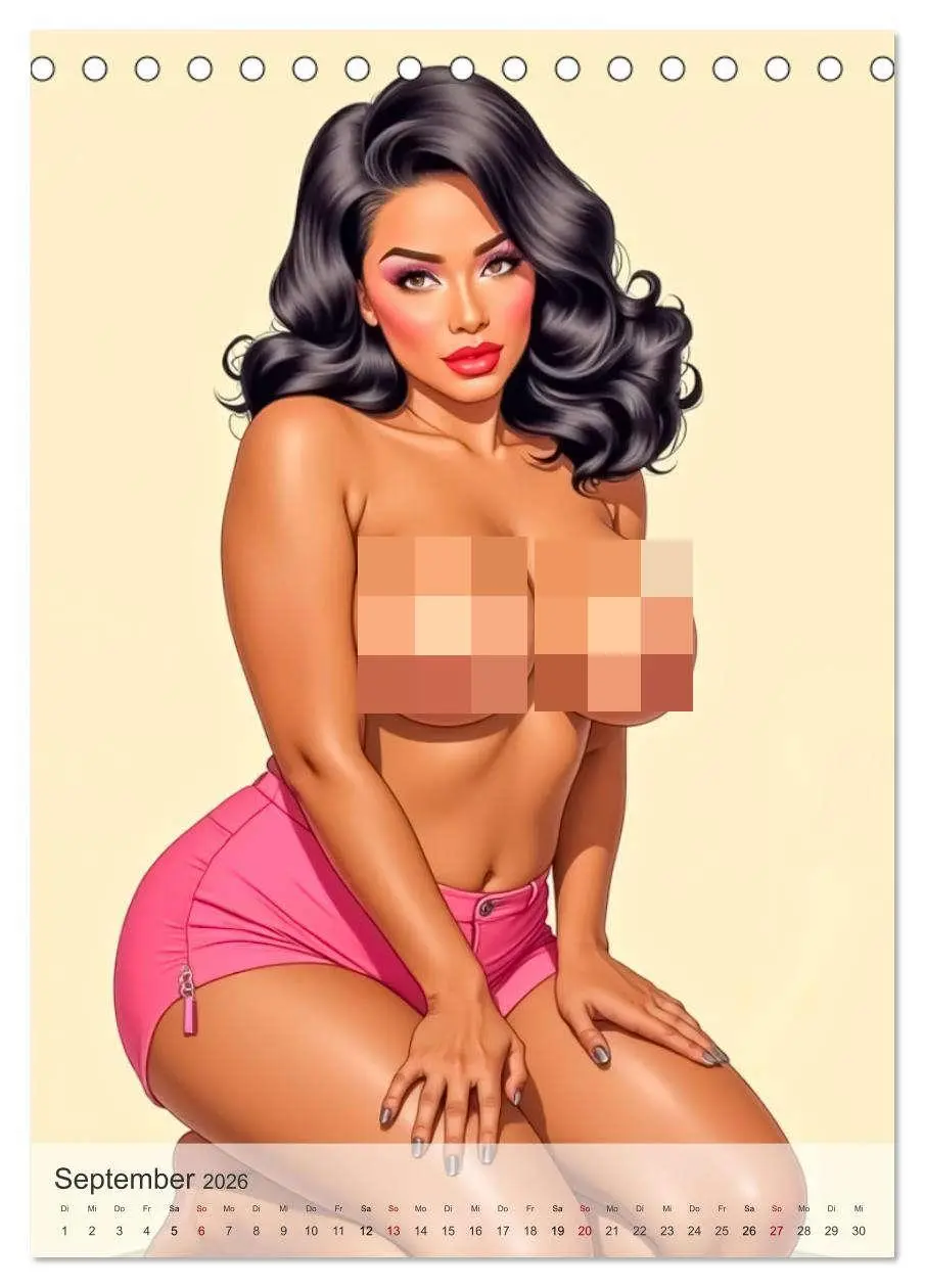 Bild: 9783457295809 | Pin-up Girls - Frech, Freizügig und Verführerisch (Tischkalender...