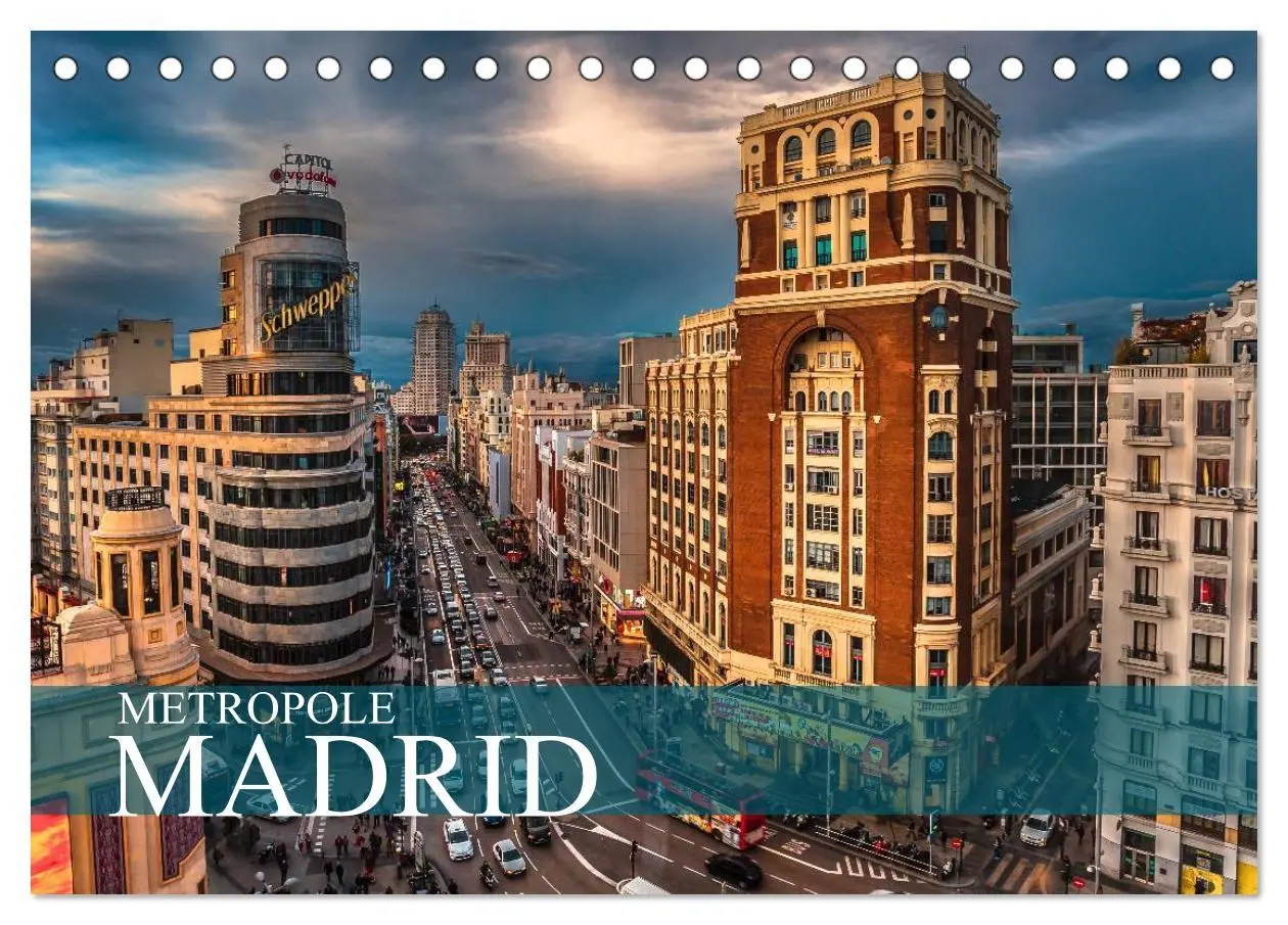 Cover: 9783457985809 | Metropole Madrid (Tischkalender 2026 DIN A5 quer), CALVENDO...