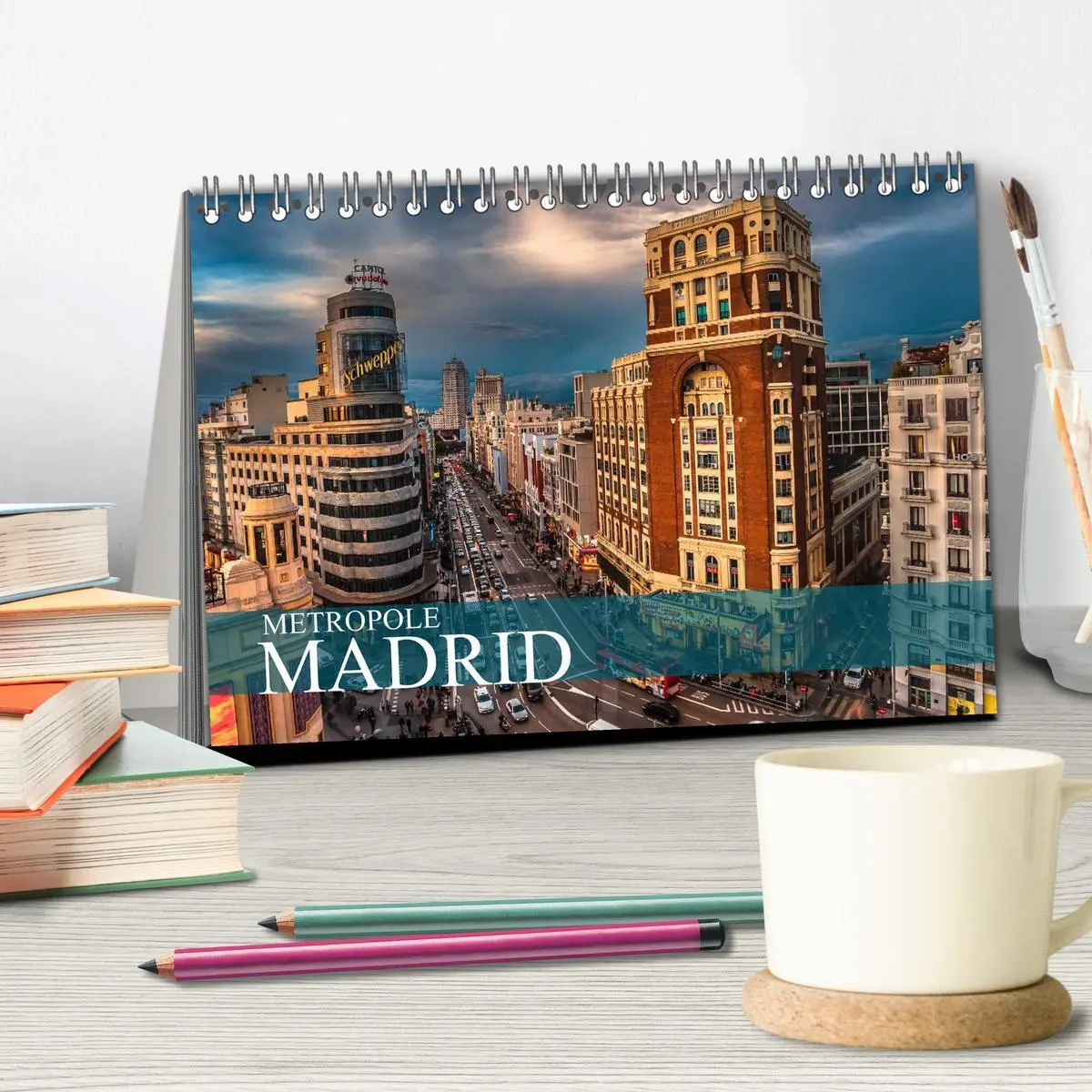 Bild: 9783457985809 | Metropole Madrid (Tischkalender 2026 DIN A5 quer), CALVENDO...
