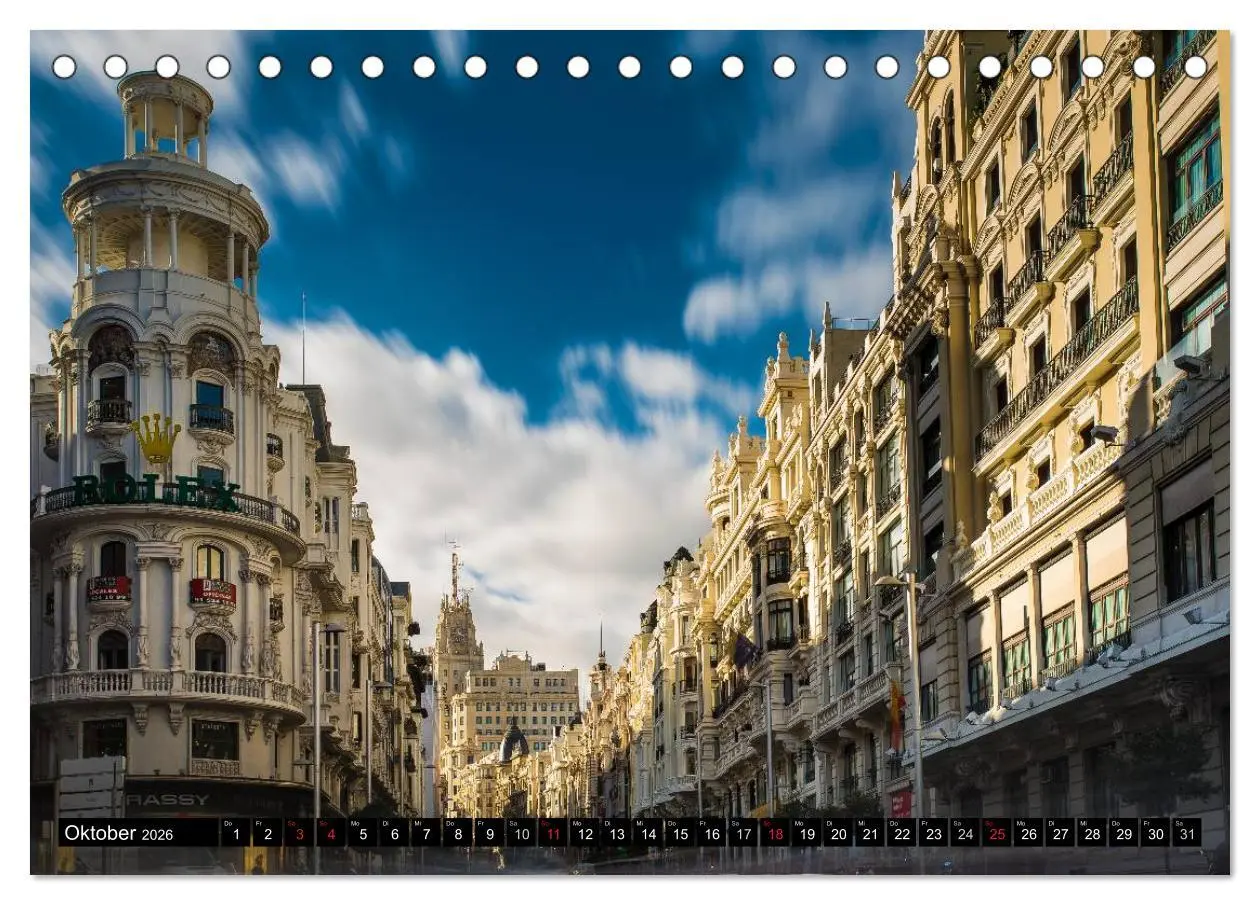 Bild: 9783457985809 | Metropole Madrid (Tischkalender 2026 DIN A5 quer), CALVENDO...