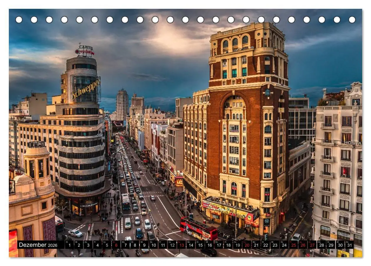 Bild: 9783457985809 | Metropole Madrid (Tischkalender 2026 DIN A5 quer), CALVENDO...