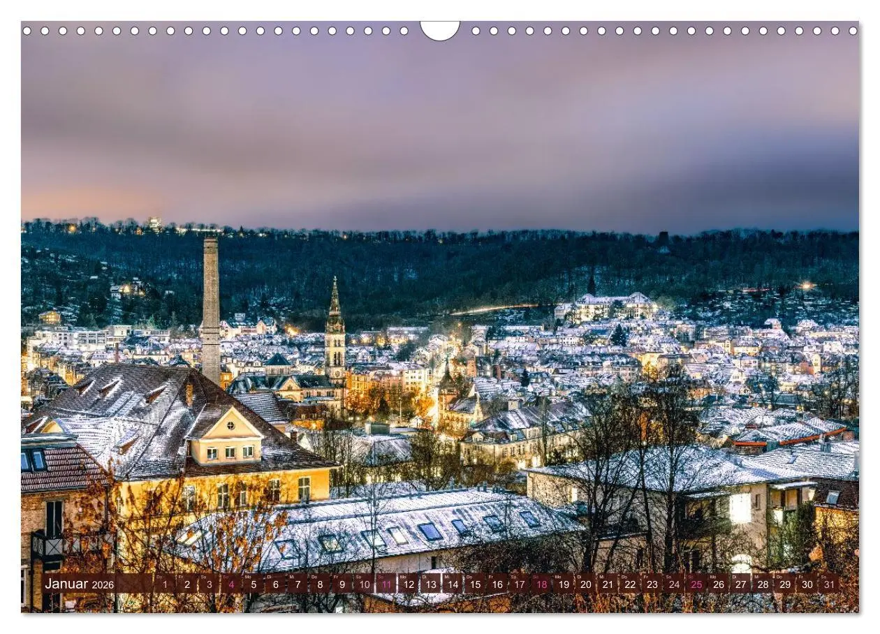 Bild: 9783516215809 | Malerisches Stuttgart (Wandkalender 2026 DIN A3 quer), CALVENDO...