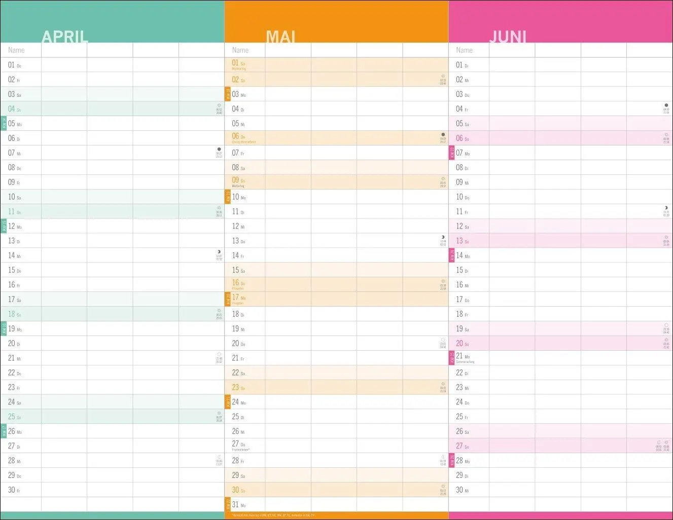 Bild: 9783756415809 | 3-Monats-Familienplaner 2027 | Kalender | Bürokalender Heye | 6 S.
