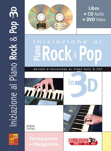 Cover: 9788850725809 | Iniziazione al Piano Rock &amp; Pop in 3D | Andrea Cutuli