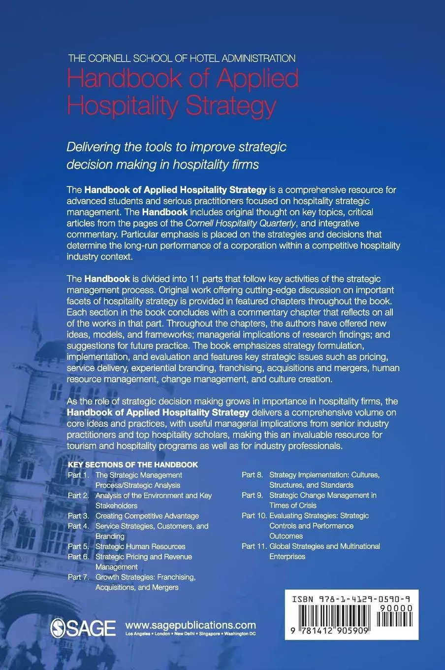 Rückseite: 9781412905909 | The Cornell School of Hotel Administration Handbook of Applied...