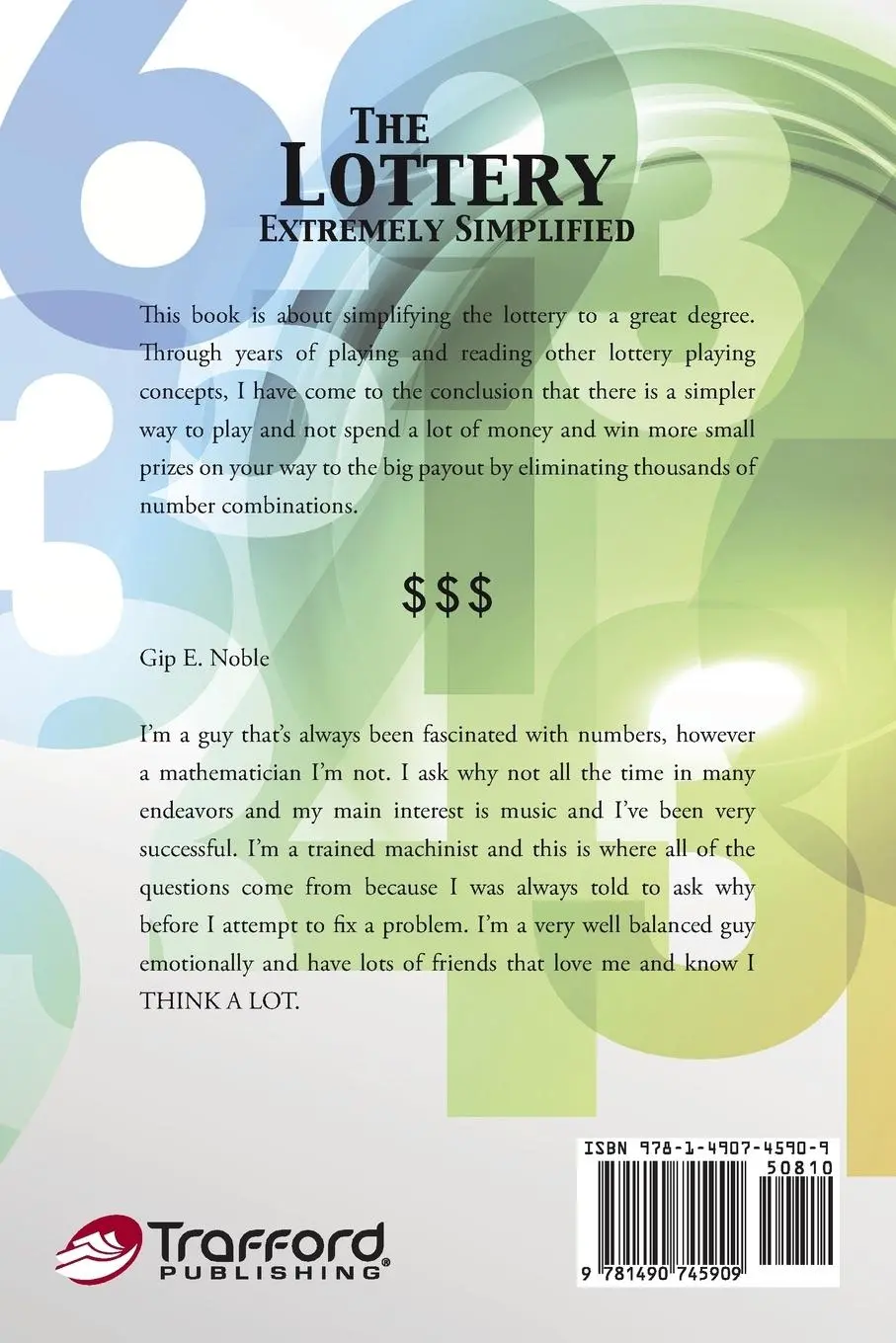 Rückseite: 9781490745909 | The Lottery Extremely Simplified | Gip E. Noble | Taschenbuch | 2014