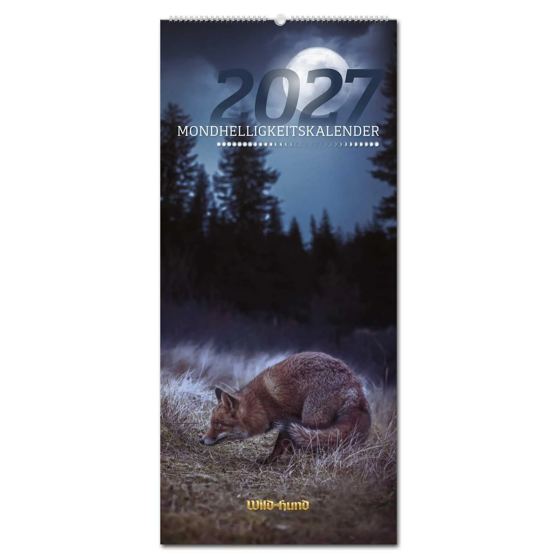 Cover: 9783897155909 | WILD UND HUND Edition : Mondhelligkeitskalender 2027 | HUND | Kalender