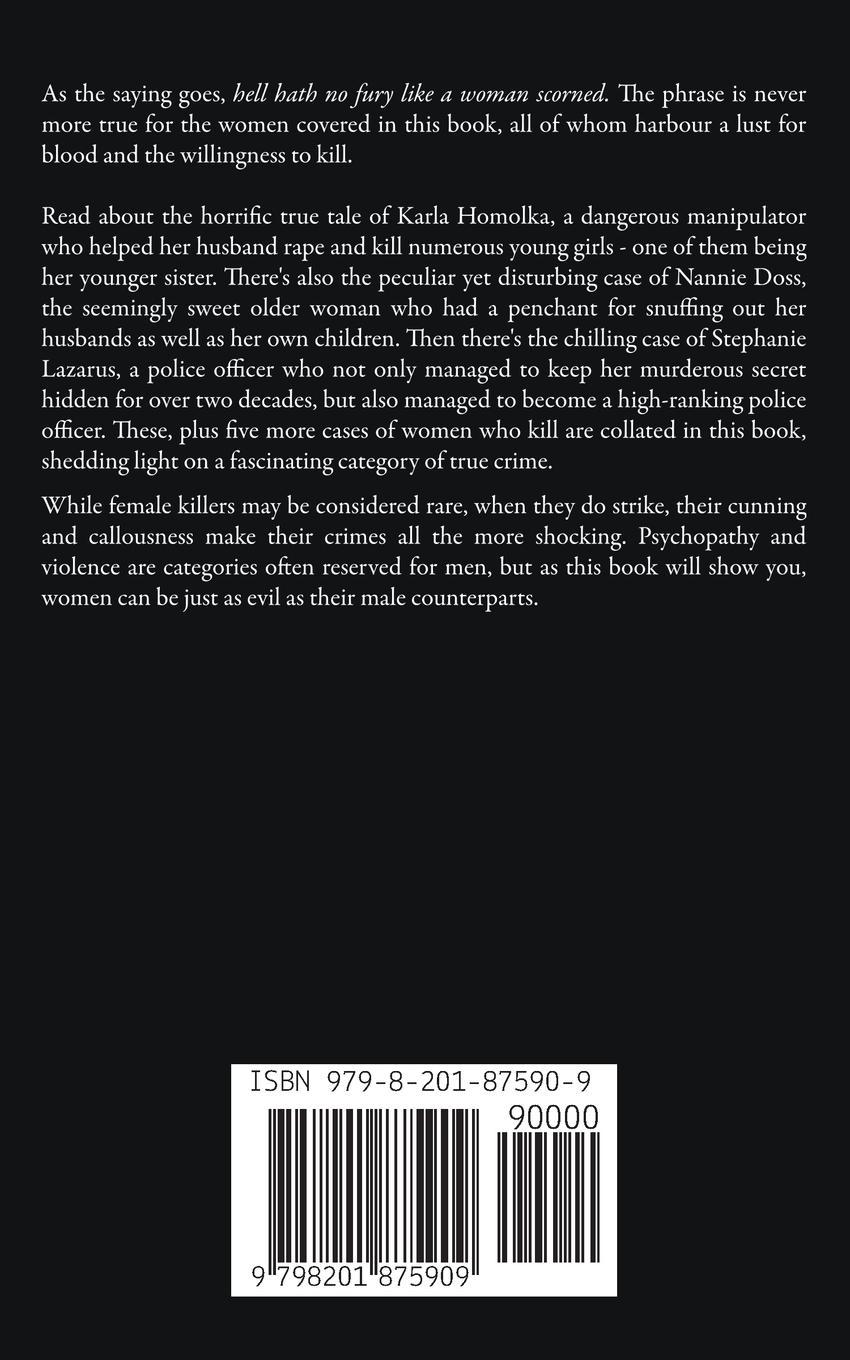 Rückseite: 9798201875909 | Female Killers | True Crime Stories of Murderous Women | Eliza Toska