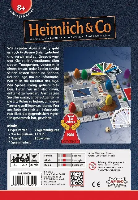 Bild: 4007396026009 | Heimlich &amp; Co (Spiel) | Spiel | In Spielebox | 02600 | Deutsch | 2012
