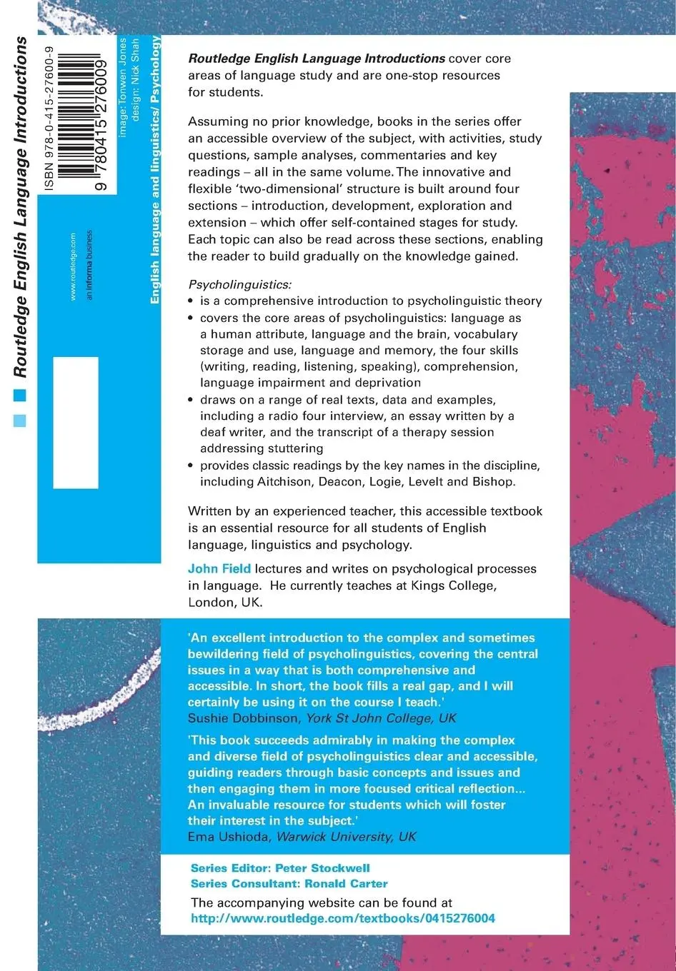 Rückseite: 9780415276009 | Psycholinguistics | A Resource Book for Students | John Field | Buch