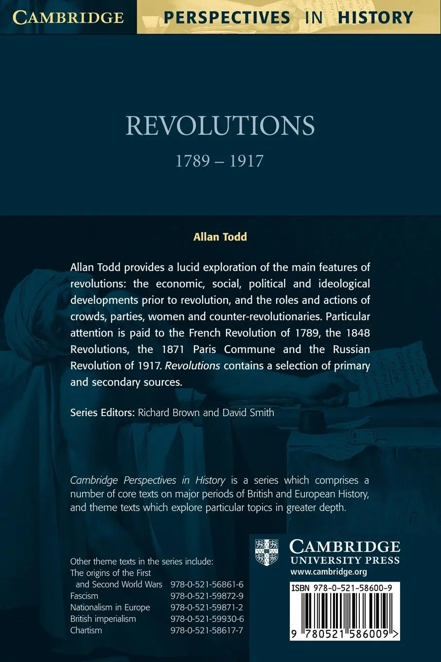 Rückseite: 9780521586009 | Revolutions 1789-1917 | Allan Todd | Taschenbuch | Englisch | 1998