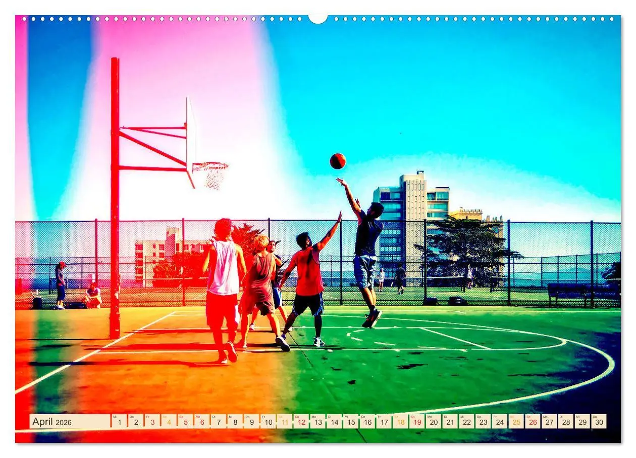 Bild: 9783457556009 | Basketball Liebe (Wandkalender 2026 DIN A2 quer), CALVENDO...