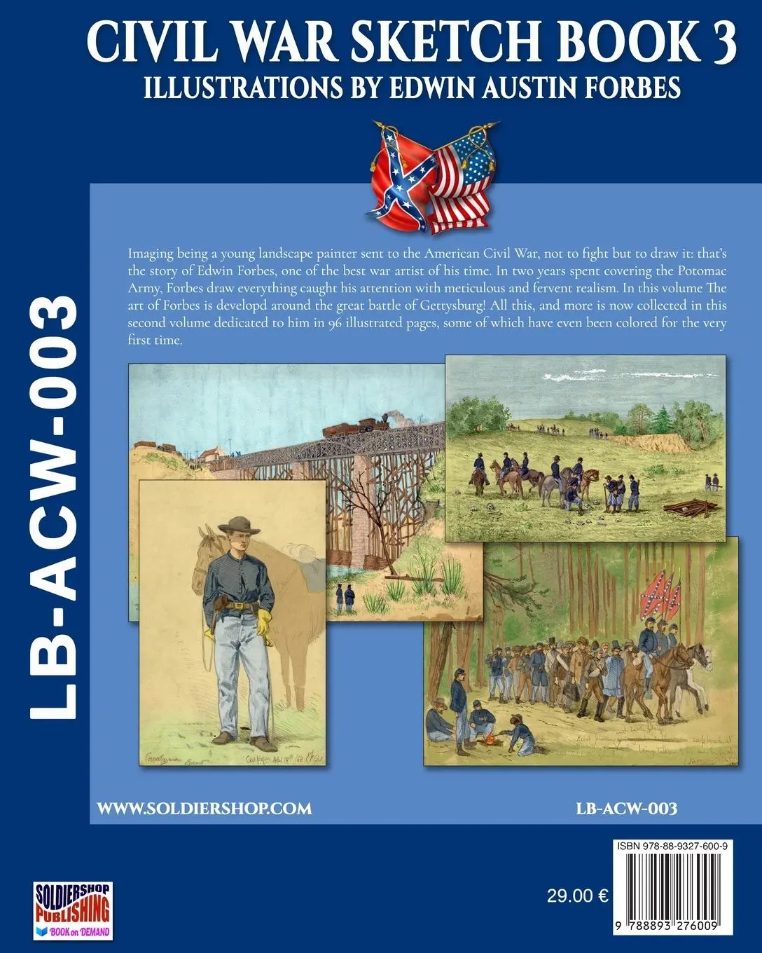 Rückseite: 9788893276009 | Civil War sketch book - Vol. 3 | Illustrations by Edwin Austin Forbes