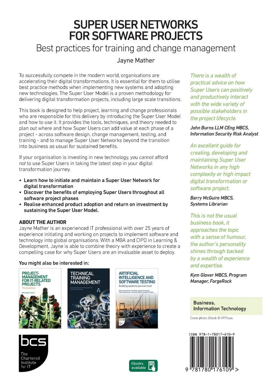 Rückseite: 9781780176109 | Super User Networks for Software Projects | Jayne Mather | Taschenbuch