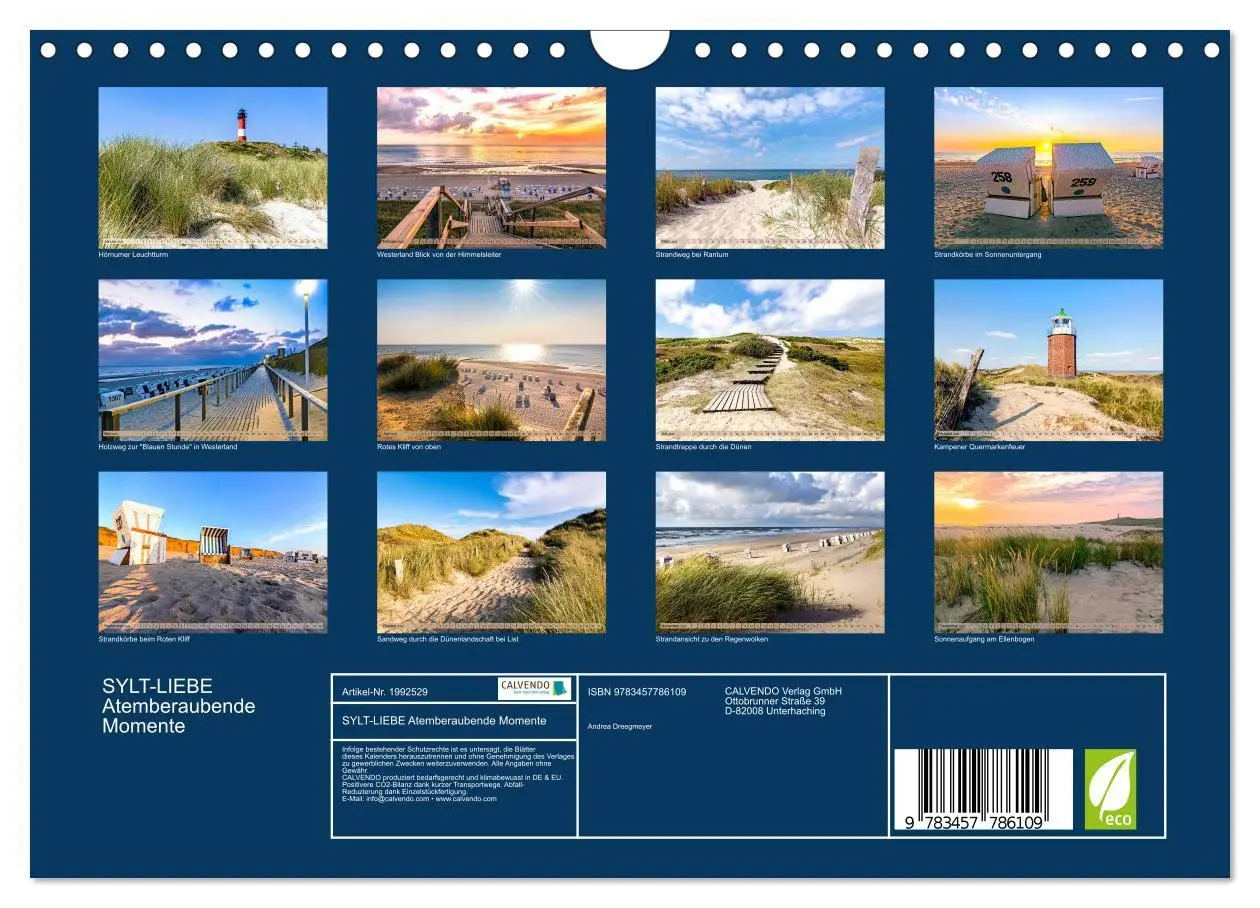 Bild: 9783457786109 | SYLT-LIEBE Atemberaubende Momente (Wandkalender 2026 DIN A4 quer),...