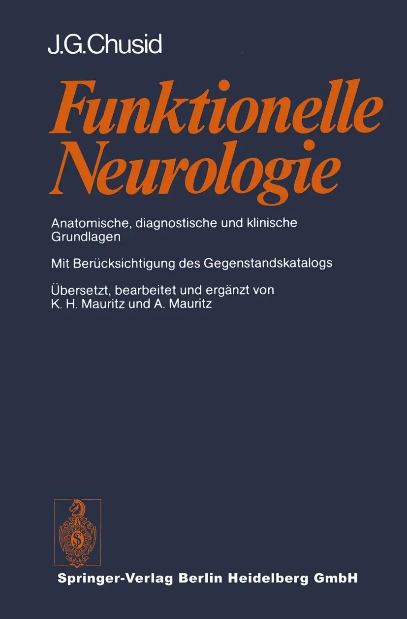 Cover: 9783540086109 | Funktionelle Neurologie | J. G. Chusid | Taschenbuch | xv | Deutsch
