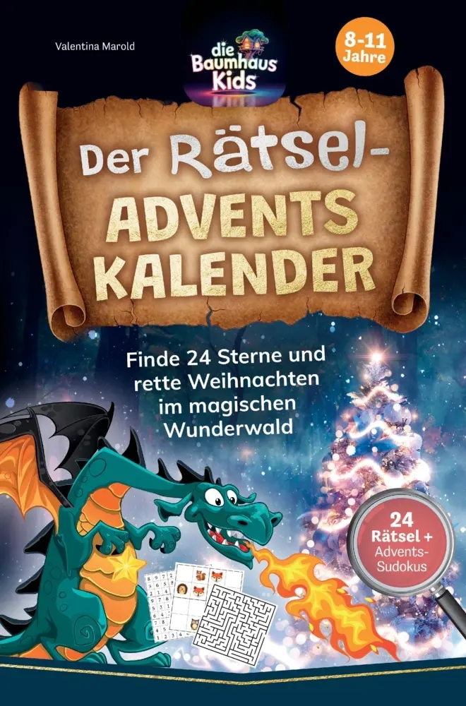 Cover: 9783911576109 | Der Rätsel-Adventskalender der Baumhaus-Kids: Rette Weihnachten im...