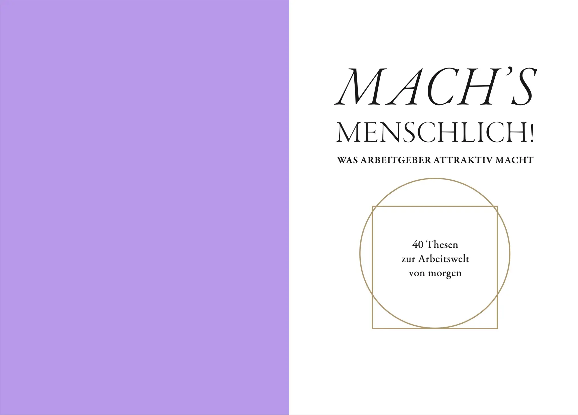 Bild: 9783948206109 | MACH'S MENSCHLICH! | Samir Ayoub | Buch | 164 S. | Deutsch | 2023