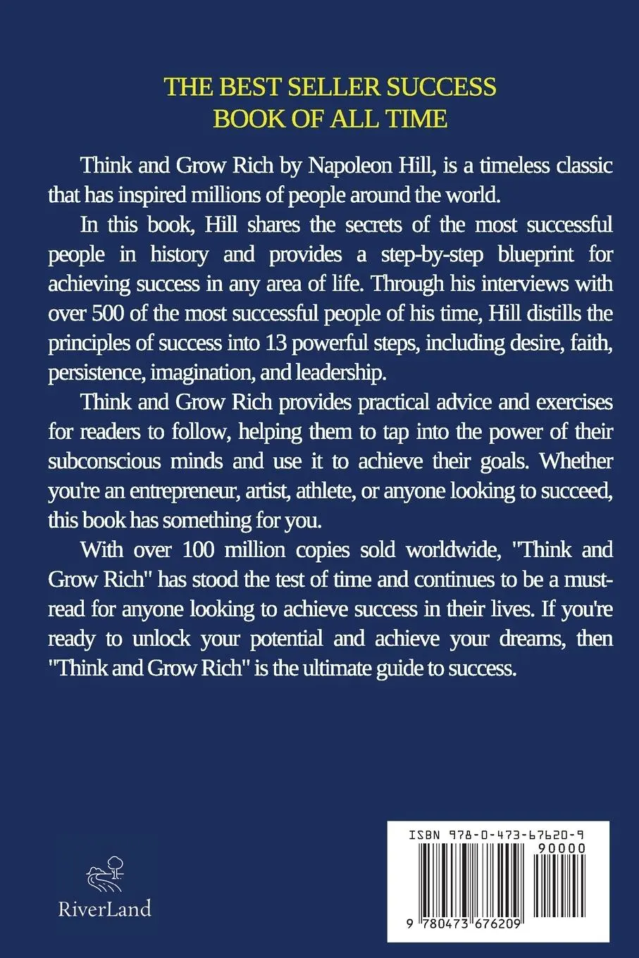 Rückseite: 9780473676209 | Think and Grow Rich | Napoleon Hill | Taschenbuch | Englisch | 2023