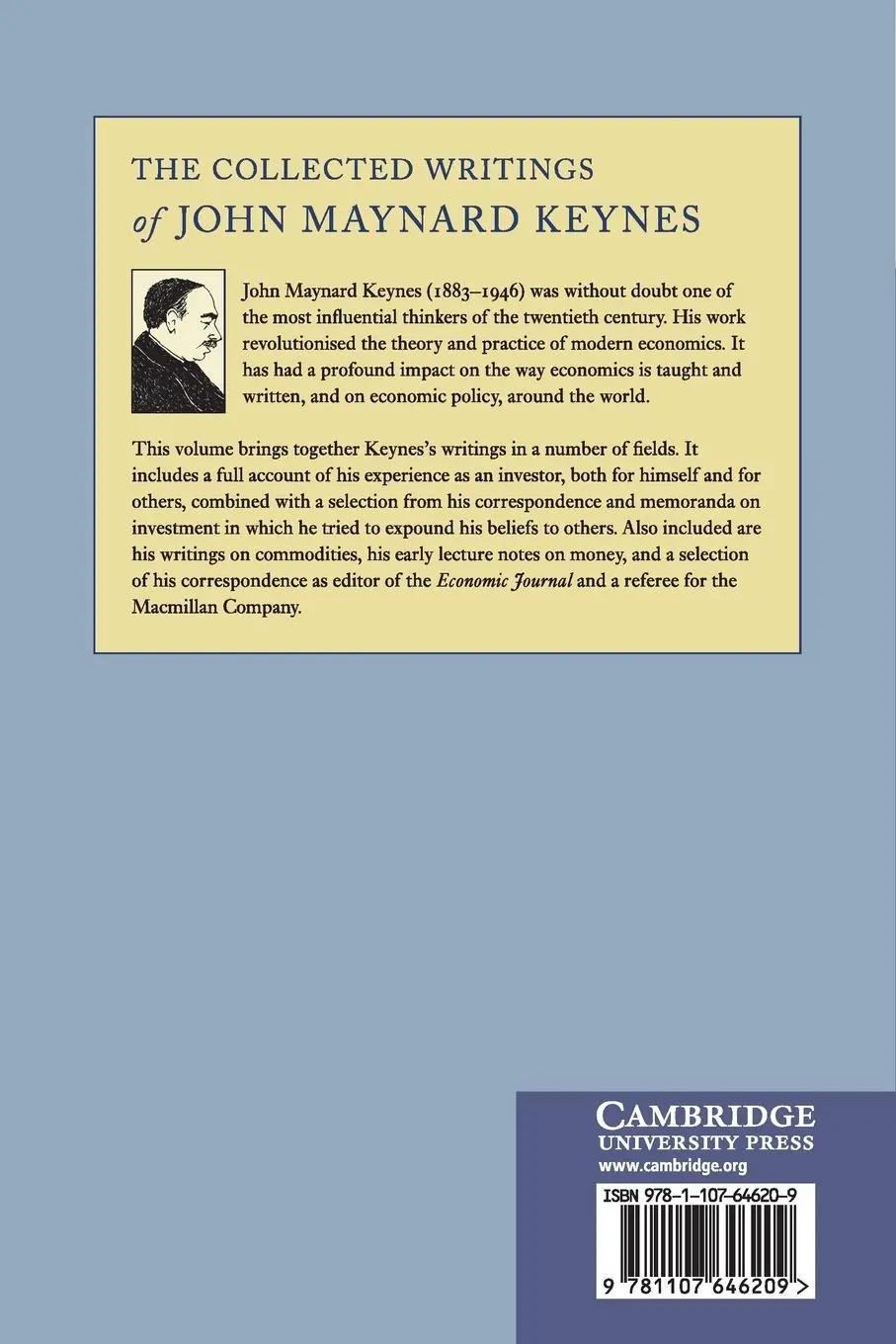Rückseite: 9781107646209 | The Collected Writings of John Maynard Keynes | John Maynard Keynes