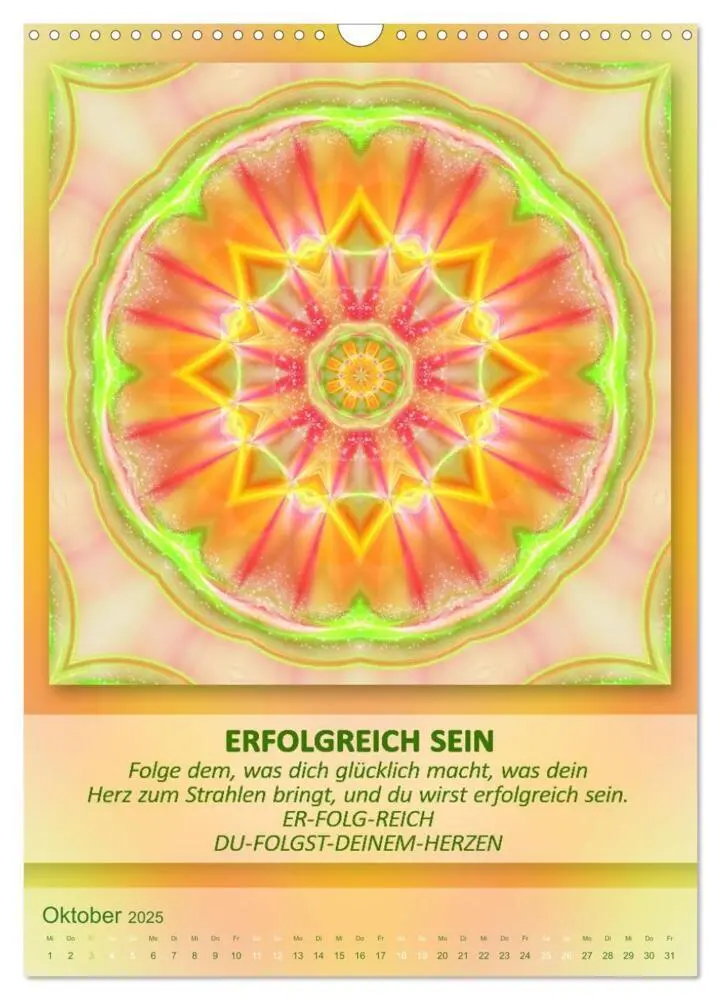 Bild: 9783457086209 | Light Energy Mandalas - Kalender - Vol. 1 (Wandkalender 2025 DIN A3...