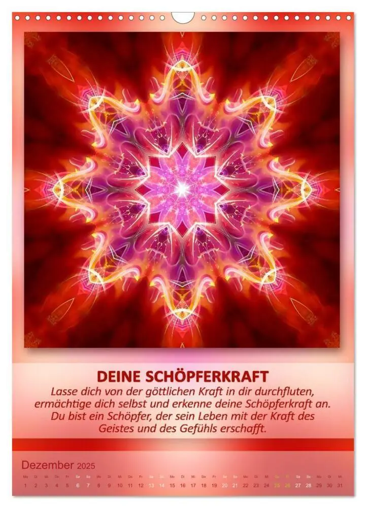Bild: 9783457086209 | Light Energy Mandalas - Kalender - Vol. 1 (Wandkalender 2025 DIN A3...