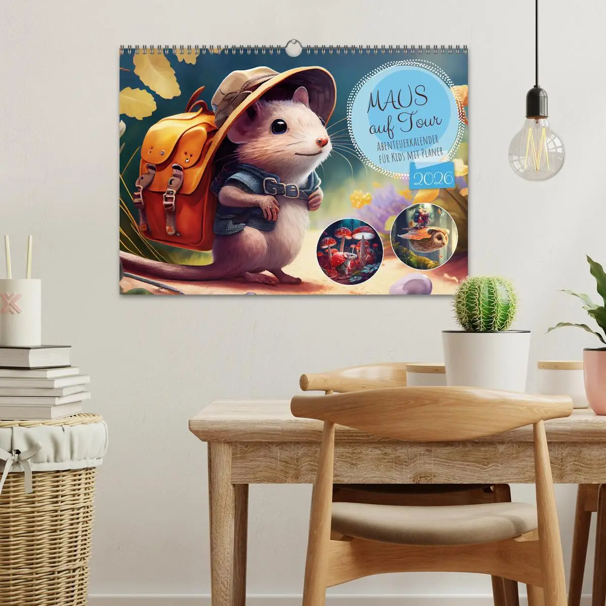 Bild: 9783457536209 | Maus auf Tour - Abenteuerkalender für Kids mit Planer (Wandkalender...
