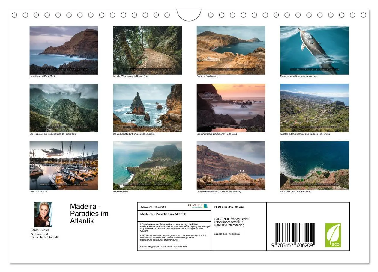Bild: 9783457606209 | Madeira - Paradies im Atlantik (Wandkalender 2026 DIN A4 quer),...